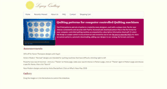 Desktop Screenshot of legacyquilting.com